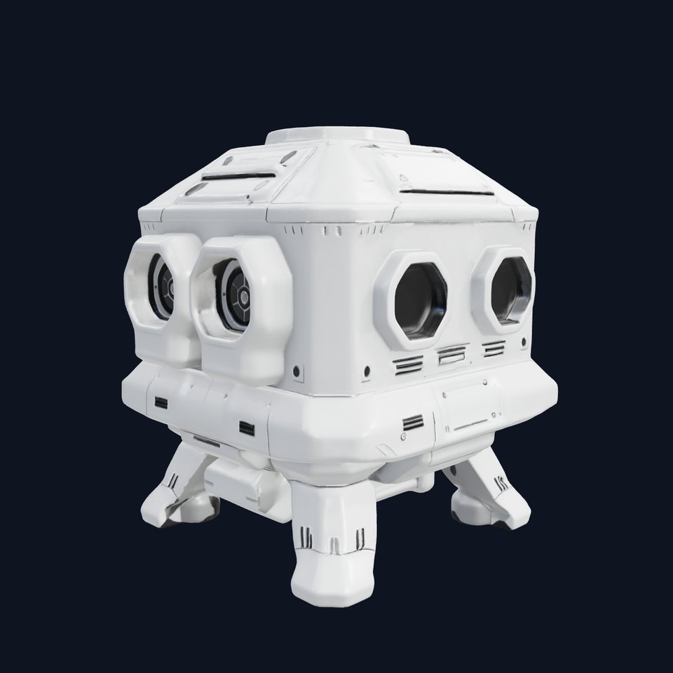 Futuristic Space Station Module model pack